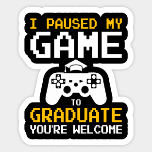 Proud of Class of 2023 Senior Graduate Game Lover Graduation Sticker